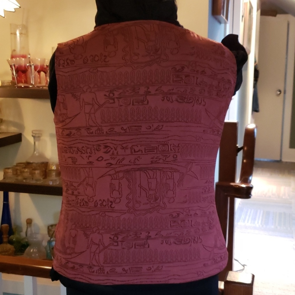 Ruby Rd. Microfiber Women Rust Print Sleeveless Shell Top - Picture 4 of 5